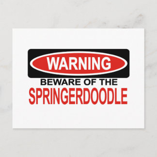 Carte Postale Attention Au Springerdoodle