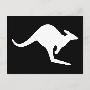 Carte Postale Attention Kangaroo