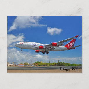 Carte Postale Atterrissage Atlantique Vierge À Tobago