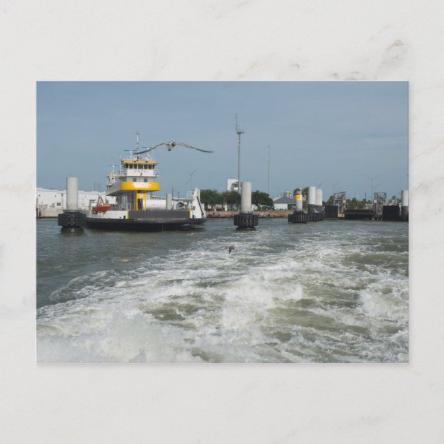 Carte Postale Atterrissage du ferry Galveston (Devant)