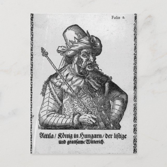 Carte Postale Attila le Hun (Devant)