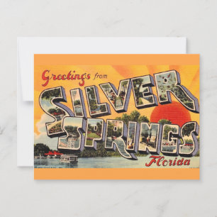 Carte Postale Attraction Rétro Silver Springs 