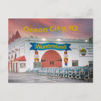 Carte Postale Attractions Ocean City Boardwalk