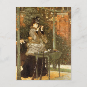 Carte Postale Au champ de tir de James Tissot, Art Vintage