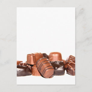 Carte postale au chocolat