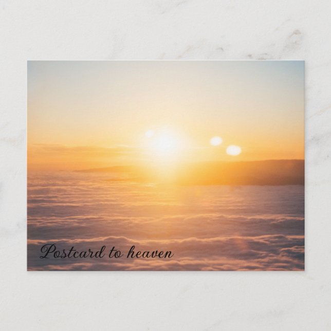 Carte postale au ciel (Devant)