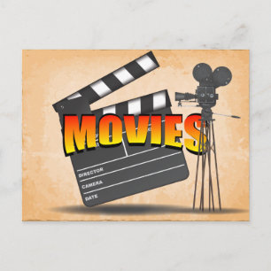 Carte Postale Au cinéma Vintage