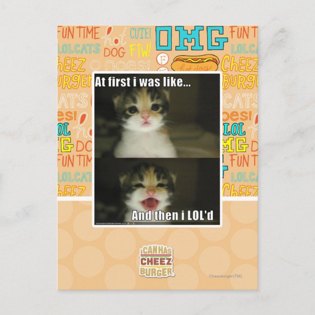 Carte Postale Au début, j'étais comme (Devant)