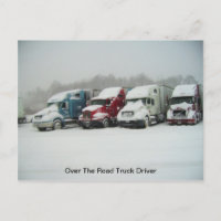 Au-dessus du conducteur de camion routier