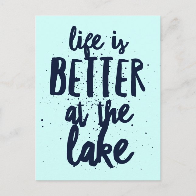 Carte Postale Au lac (Devant)