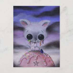 carte postale au lait déversé