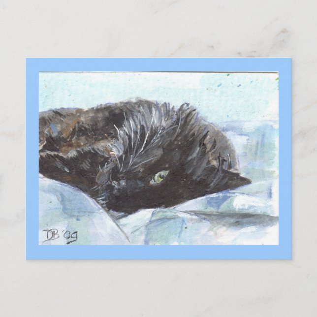 Carte Postale Au lit (Devant)