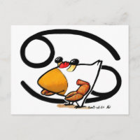 Carte postale au poulet cancéreux
