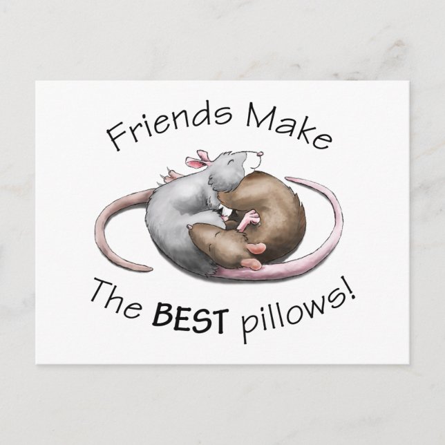 Carte postale au rat (Devant)