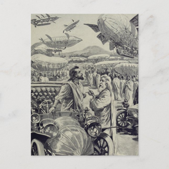 Carte Postale "Au spectacle aérien"  (Devant)