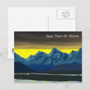 Carte Postale Aube jaune du Nord
