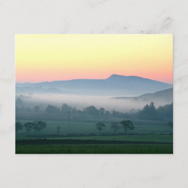 Carte Postale Aube sur le mur d'Hadrien (Devant)