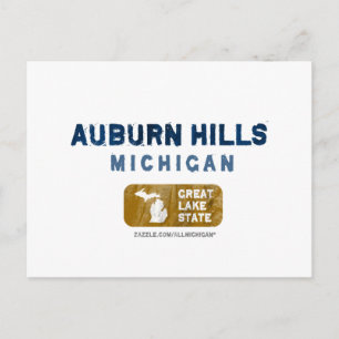 Carte Postale Auburn Hills Michigan Great Lake State