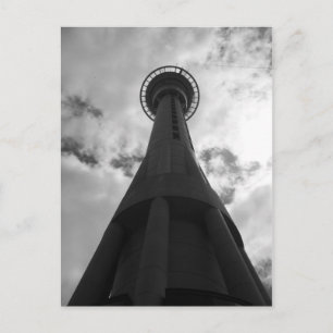 Carte Postale Auckland NZ Sky BW