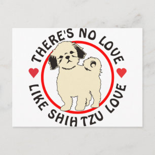Carte Postale Aucun Amour Comme Chih Tzu Love-Puppy
