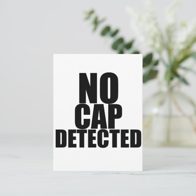 Carte Postale Aucun Casquette détecté 1 (Debout devant)