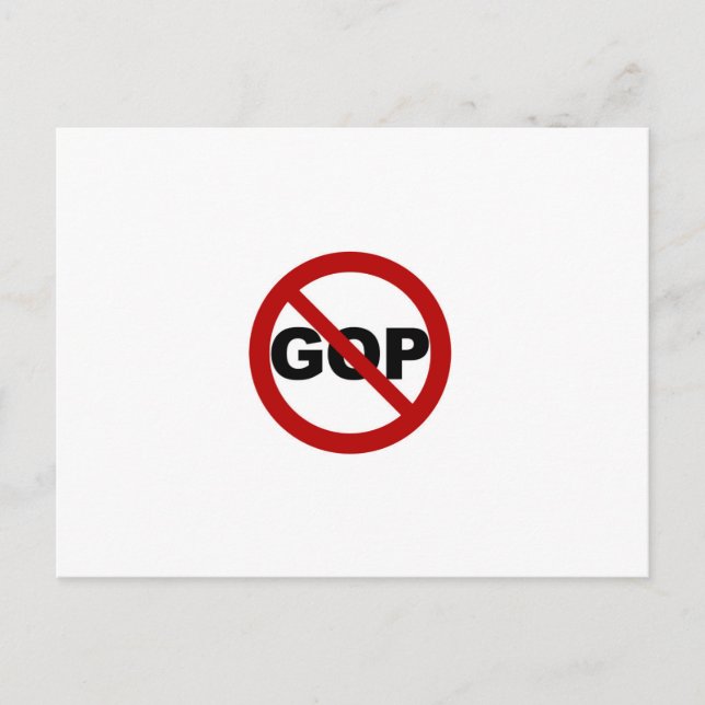 Carte Postale Aucun GOP (Devant)
