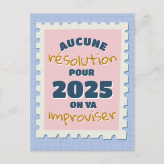 Carte Postale Aucune résolution cette année