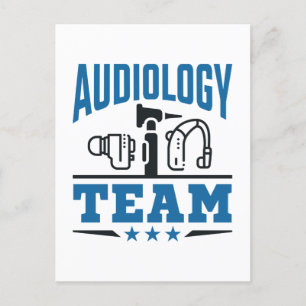 Carte Postale Audiologie Équipe Personnel Équipe Audiologiste Au