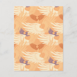 Carte Postale Auditions Camouflage Blank (pêche/beige/lavande)