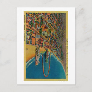 Carte Postale Auditorium, plage et jetée Rainbow