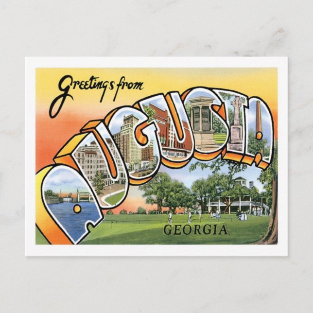 Carte Postale Augusta Georgia Voyage US City (Devant)