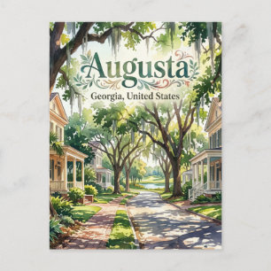 Carte Postale Augusta, Géorgie, États-Unis Géorgie