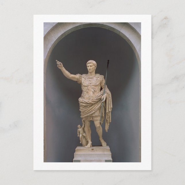 Carte Postale Auguste de Prima Porta, c.20 avant JC (marbre) (Devant)