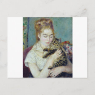 Carte Postale Auguste Renoir - Femme Avec Chat
