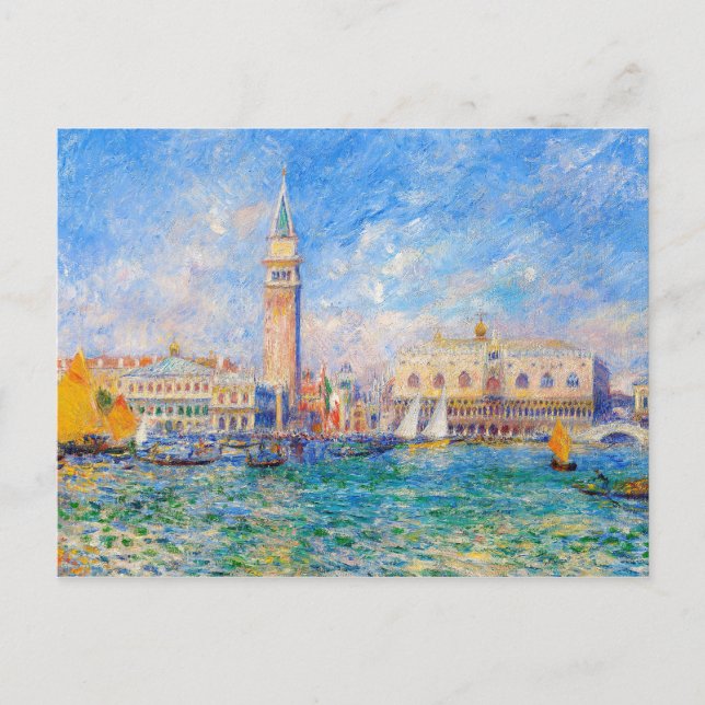 Carte Postale Auguste Renoir - Le Palais des Doges Venise (Devant)