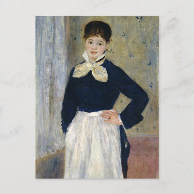 Carte Postale Auguste Renoir Une serveuse au restaurant Duvals (Devant)