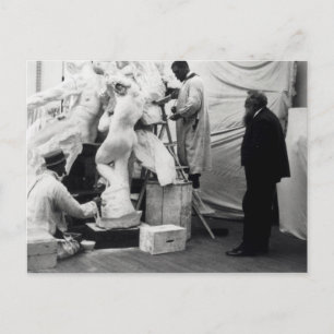 Carte Postale Auguste Rodin dans son studio de Paris
