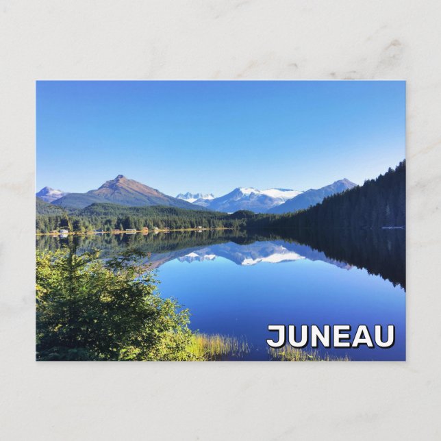 Carte Postale Auke Lake Juneau, Alaska (Devant)