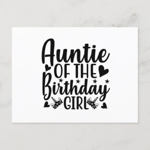 Carte Postale Auntie of the birthday girl