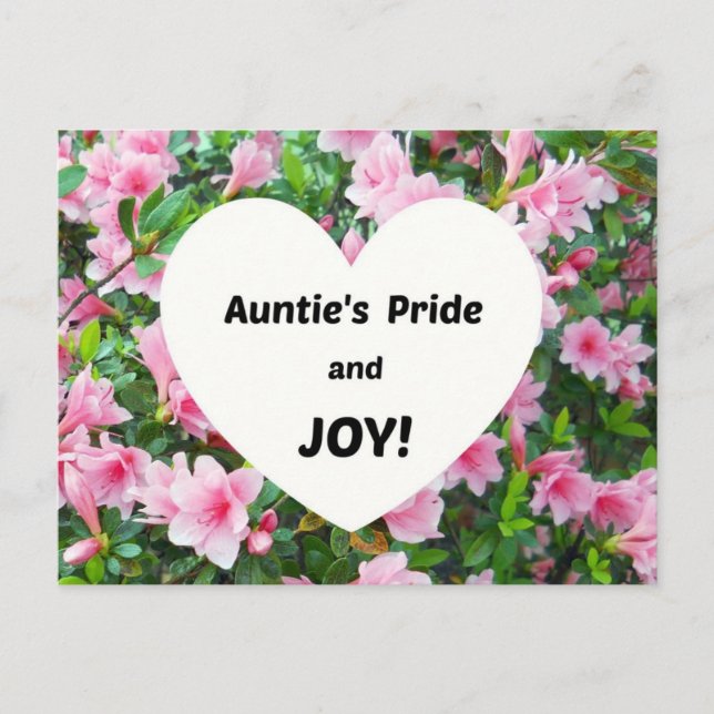 Carte Postale Auntie's Pride et Joy ! (Devant)