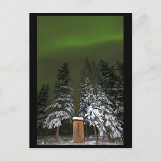 Carte Postale Aurora au-dessus de l'extérieur (Devant)