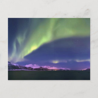 Carte Postale Aurora Borealis au-dessus de Lyngenfjorden Norvège