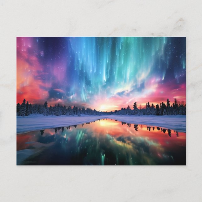 Carte Postale Aurora Borealis, Northern Lights, (Devant)