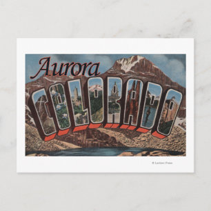 Carte Postale Aurora, Colorado - Scènes de grandes lettres