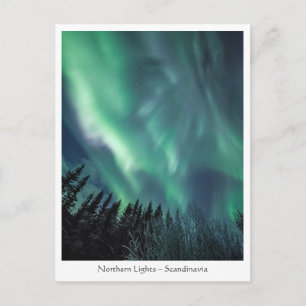 Carte Postale Aurora Scandinavie