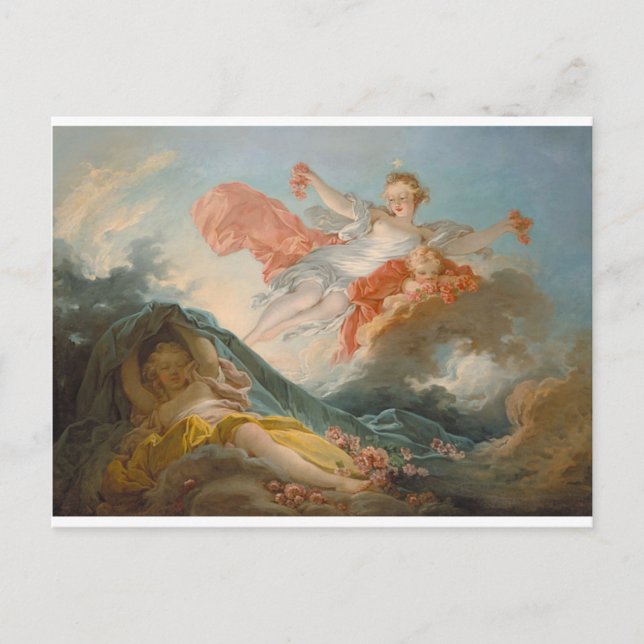 Carte Postale Aurore par Jean-Honore Fragonard (Devant)