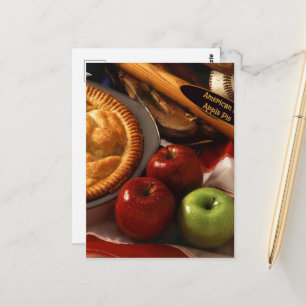 Carte Postale Aussi américain que la tarte aux pommes