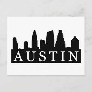 Carte Postale Austin Skyline
