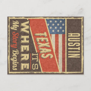 Carte Postale Austin Texas