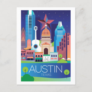 Carte Postale Austin, Texas